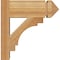 Ekena Millwork Merced Arts & Crafts Rough Sawn Outlooker, Western Red Cedar, 6"W x 14"D x 14"H OUT06X14X14MRC03RWR - alternate 3